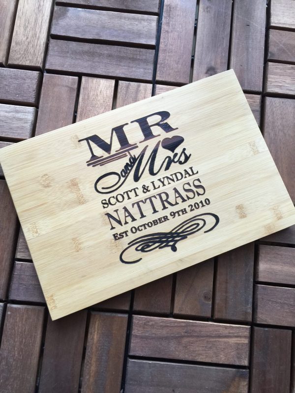 personalised chopping board